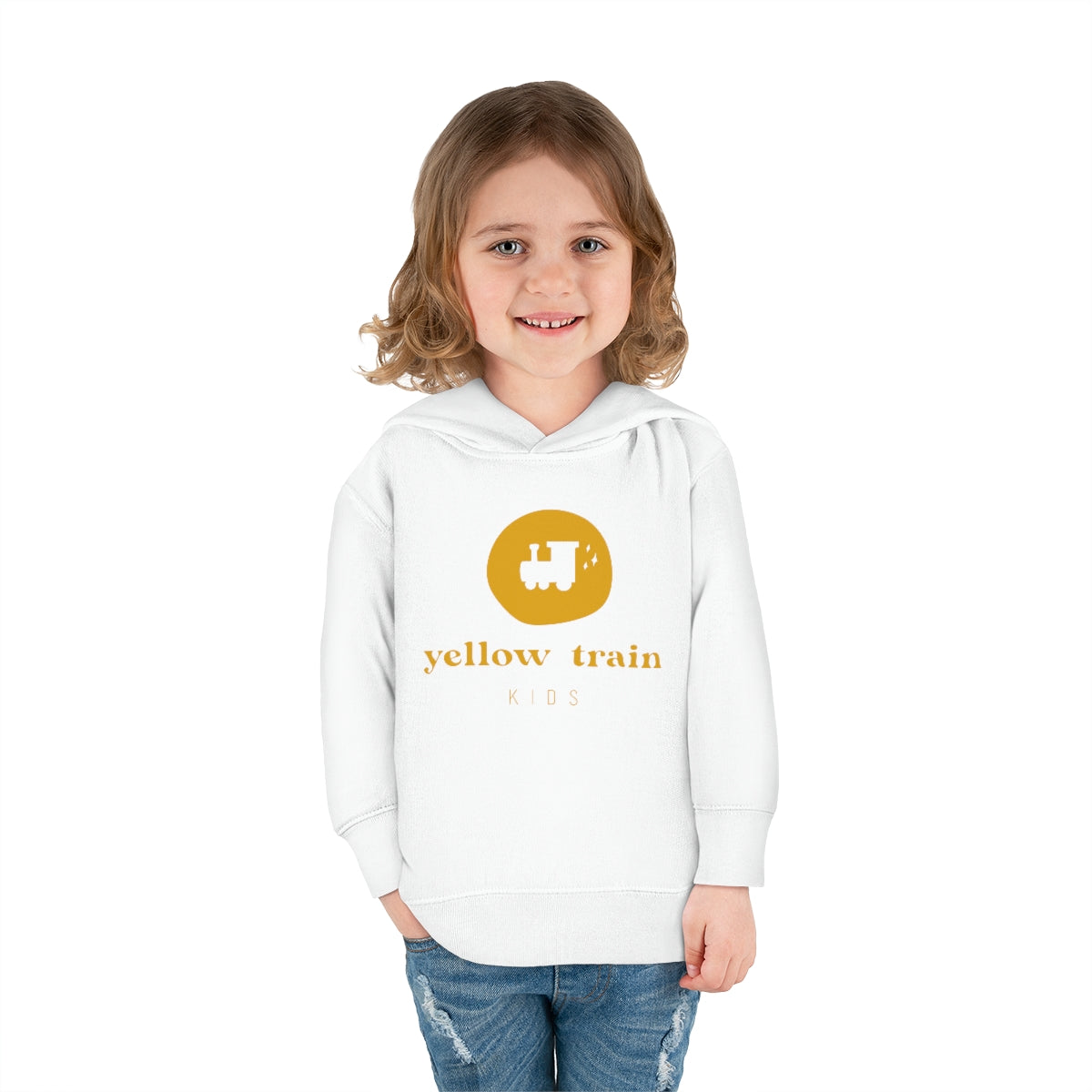 Yellow Train Toddler Hoodie