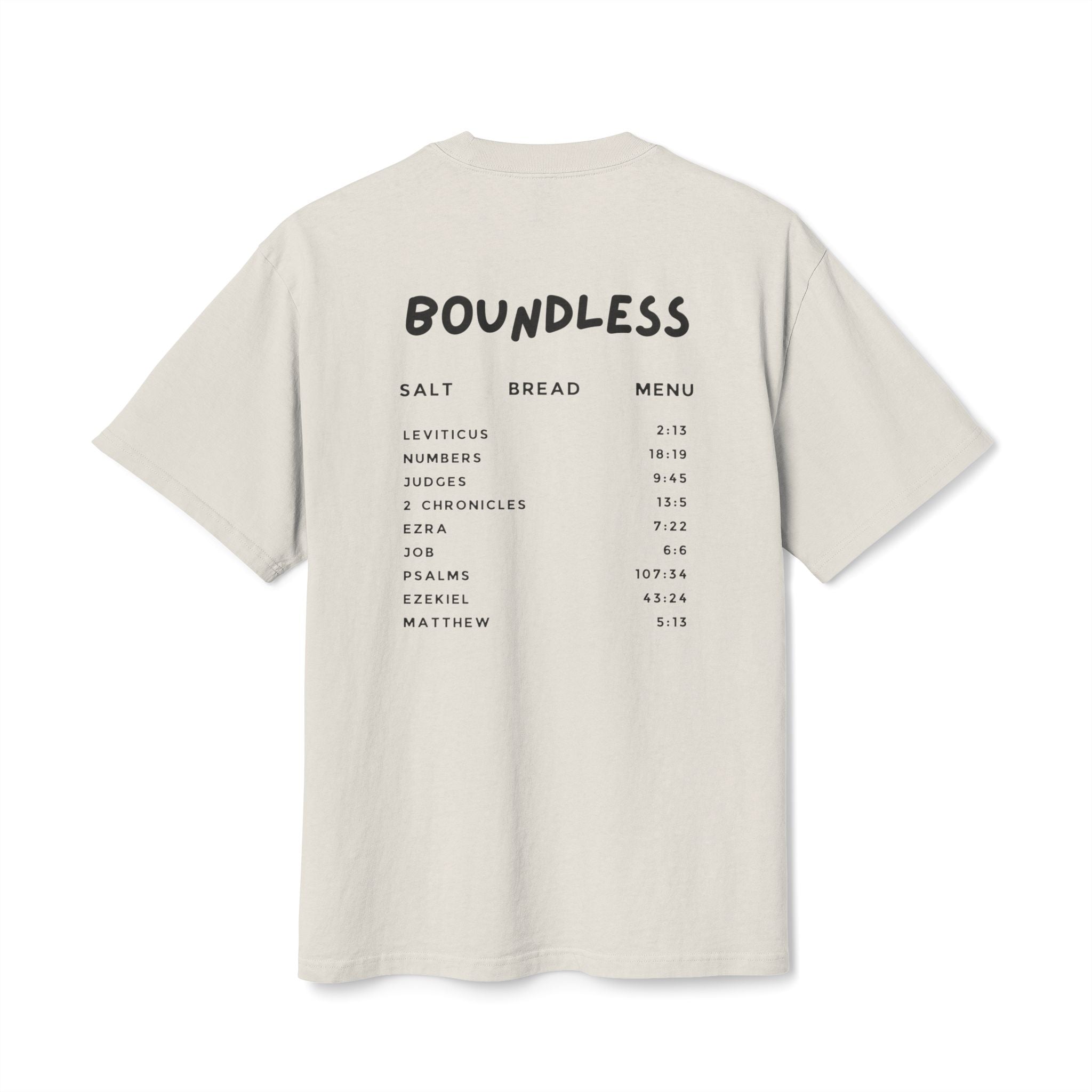 Boundless Salt Bread Menu Heavy Faded Tee