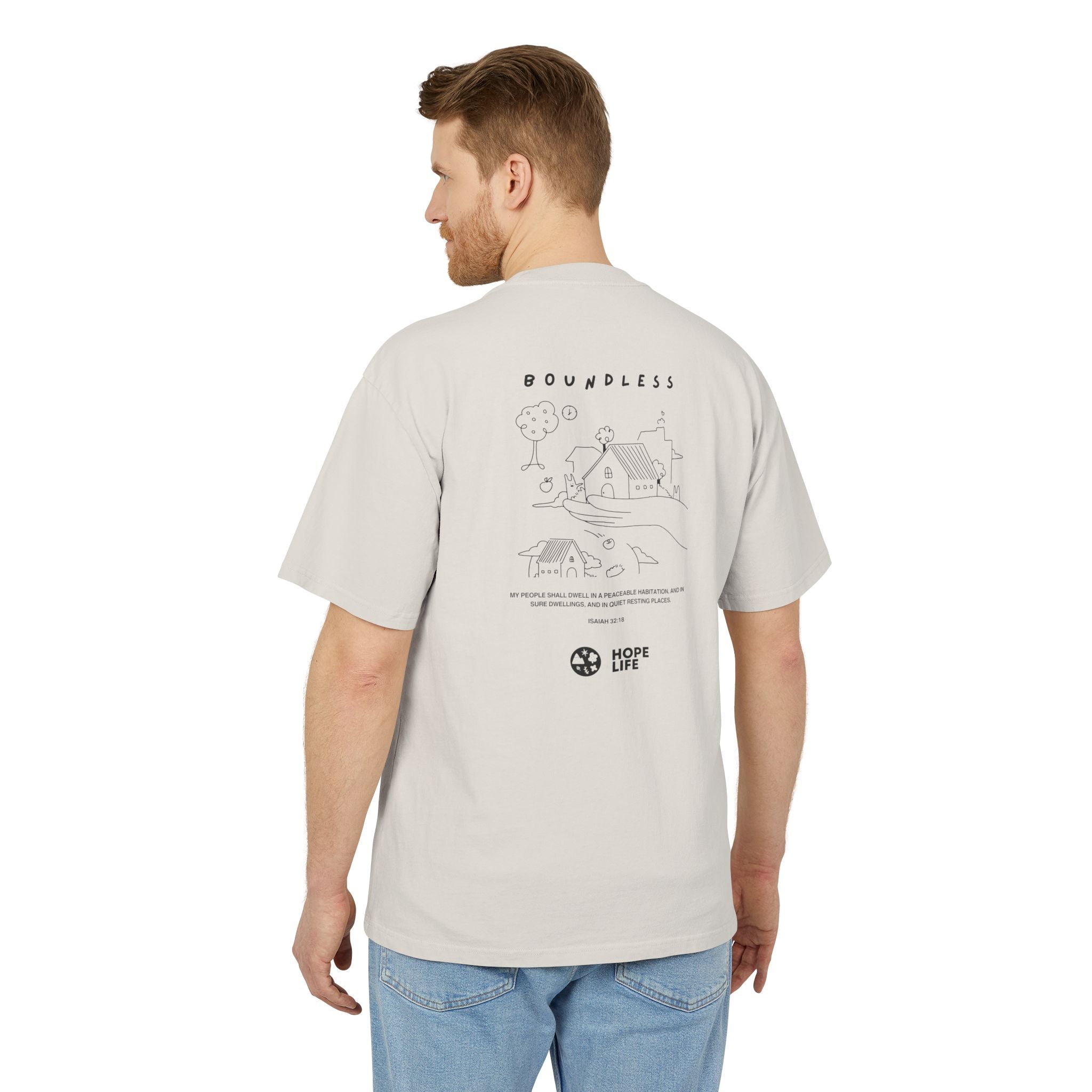 Boundless Borderless Illustration Heavy Faded Tee