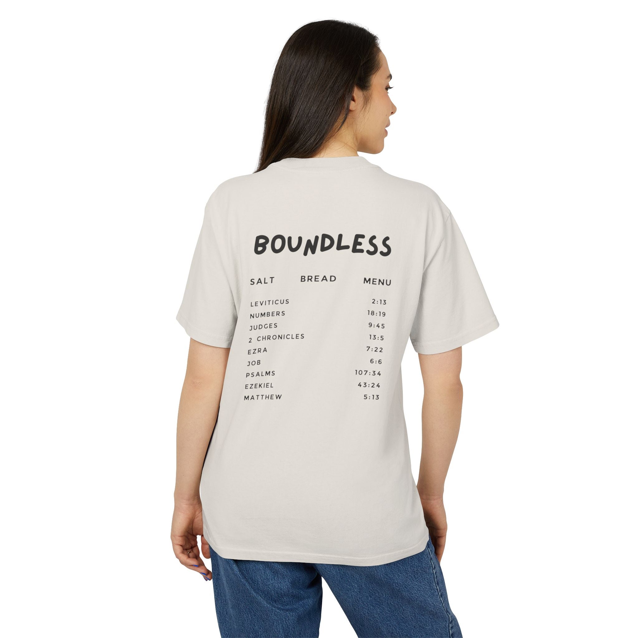 Boundless Salt Bread Menu Heavy Faded Tee