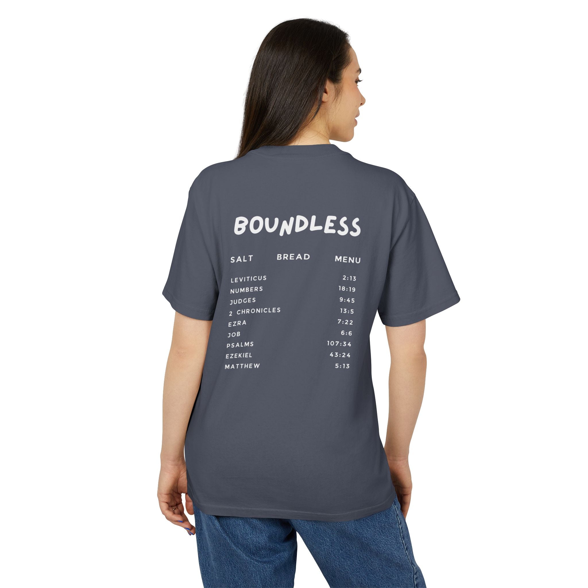 Boundless Salt Bread Menu Heavy Faded Tee