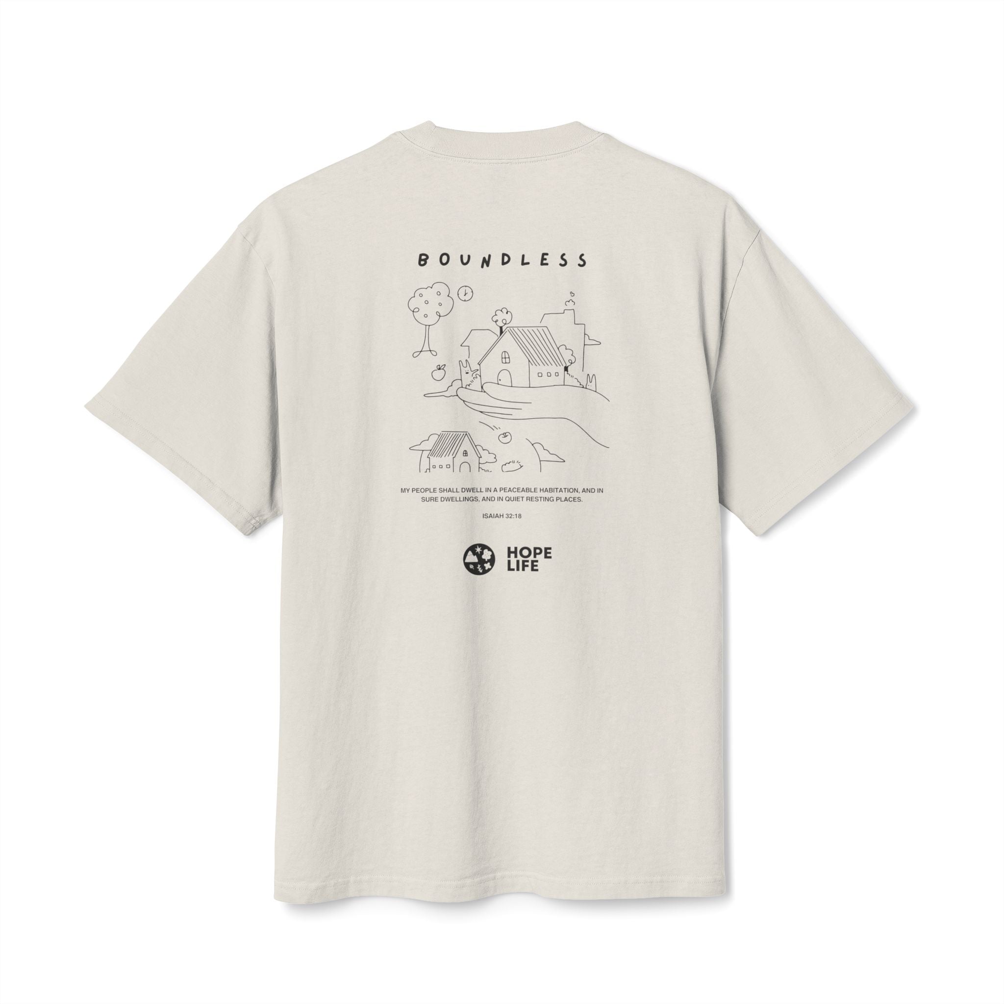 Boundless Borderless Illustration Heavy Faded Tee