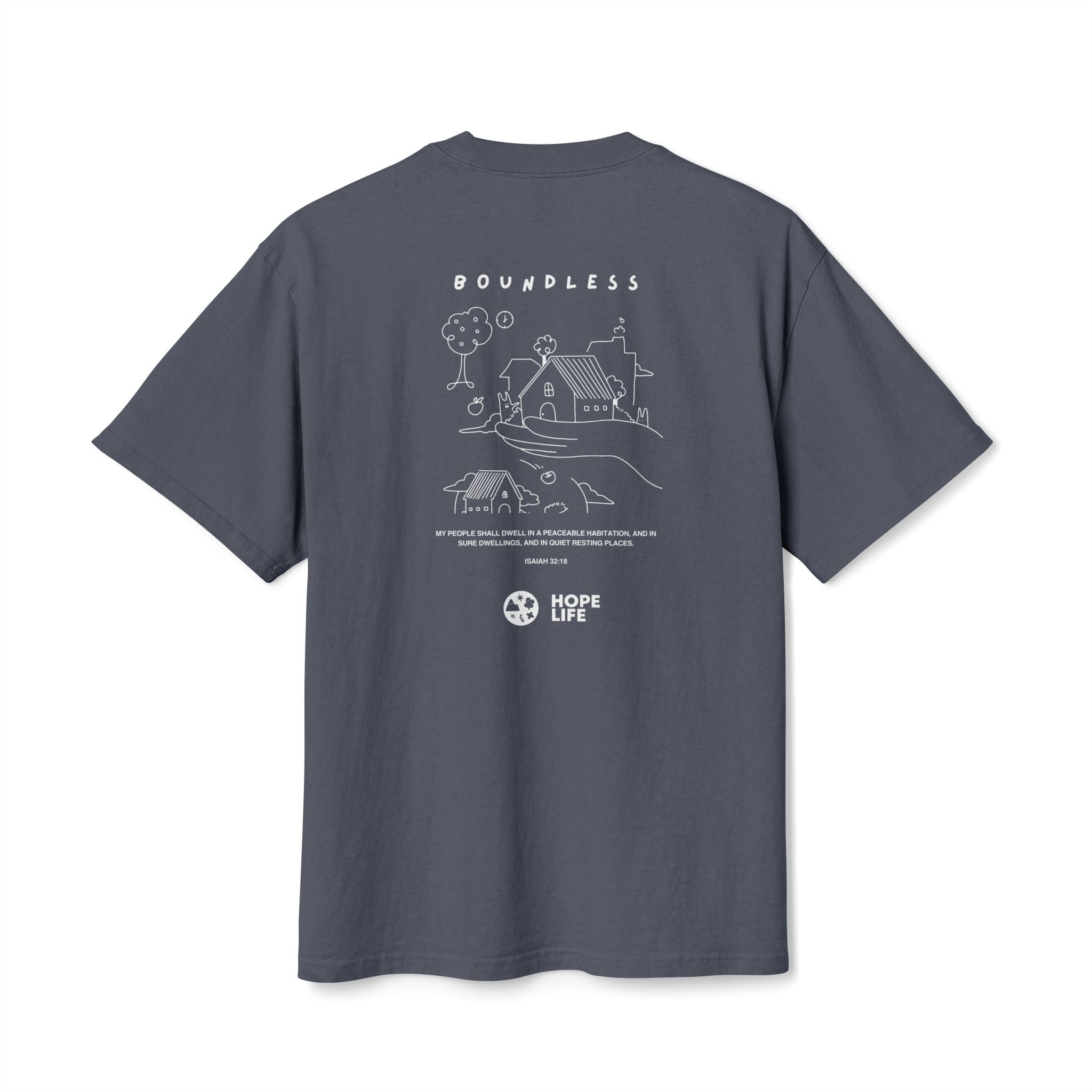 Boundless Borderless Illustration Heavy Faded Tee