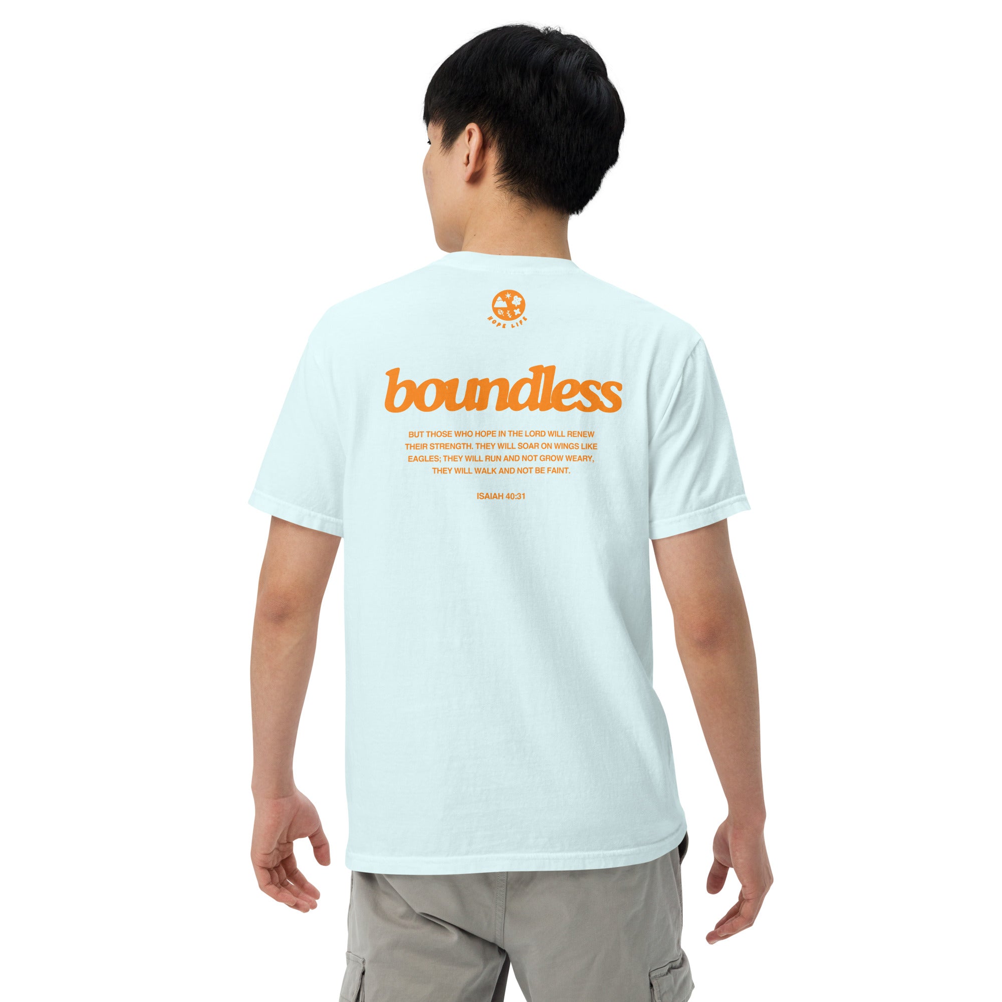 Boundless Blue/Orange Verse Tee