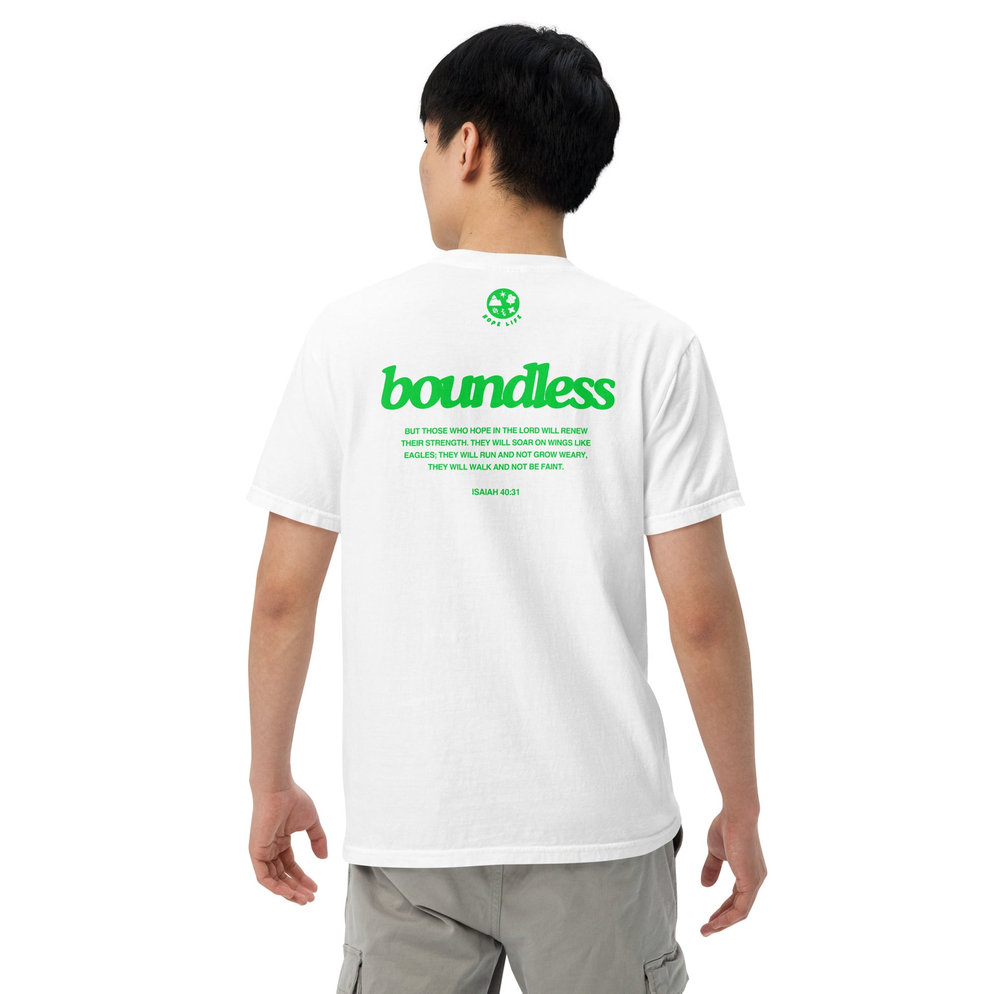 Boundless White/Green Verse Tee