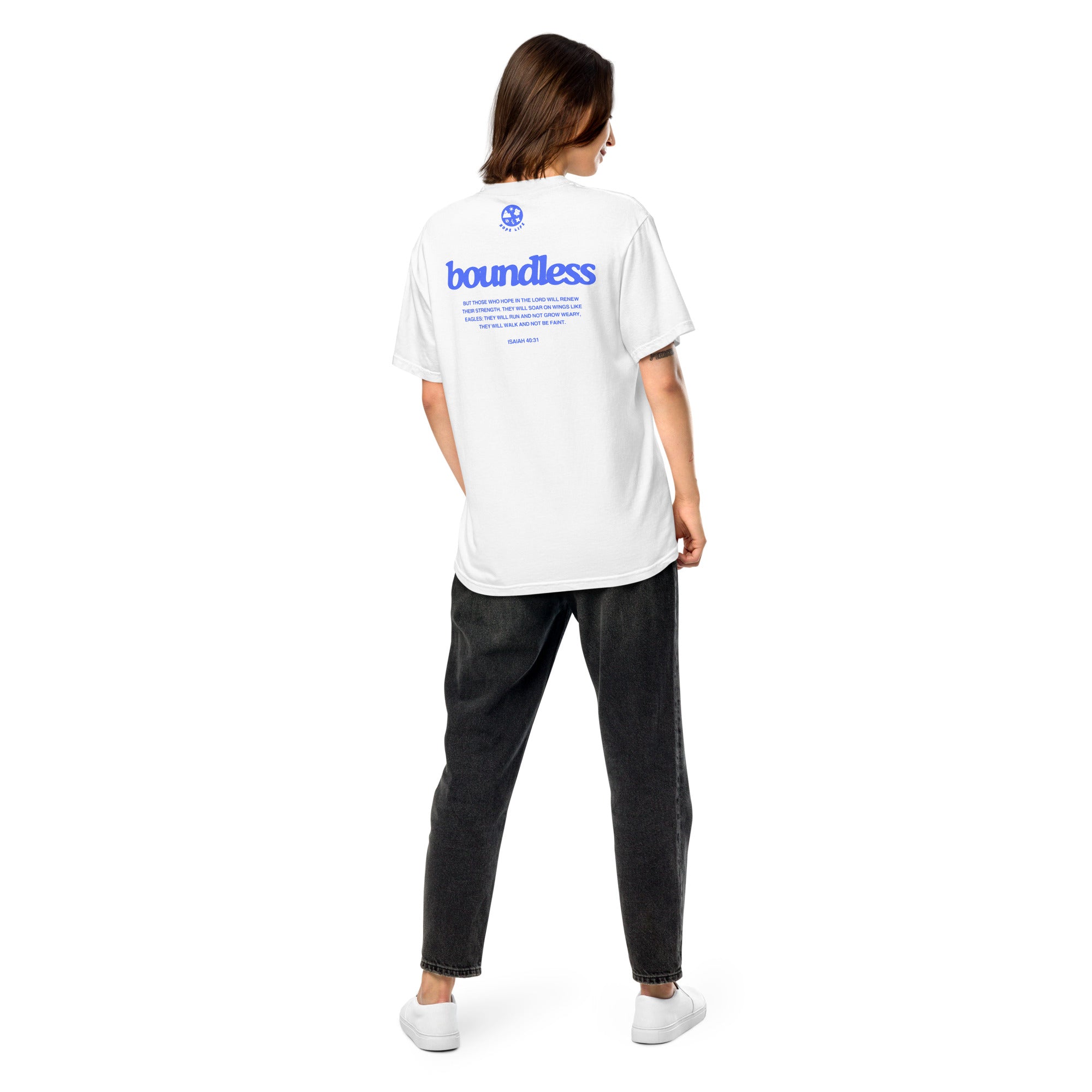 Boundless White/Blue Verse Tee